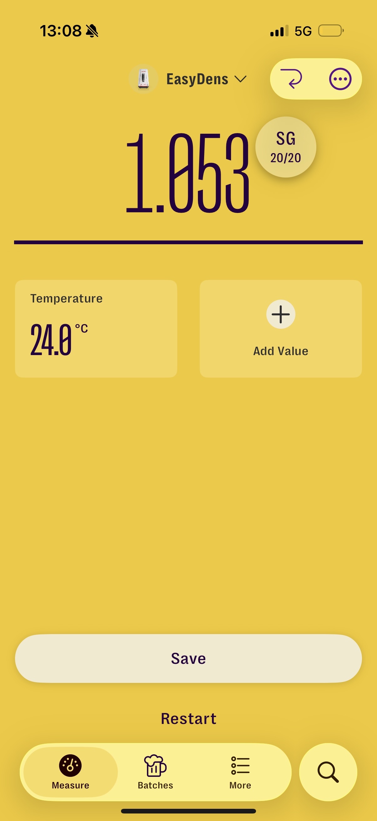 EasyDens — Post-boil OG